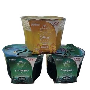 Glade Citrus and Evergreen Scented Candles